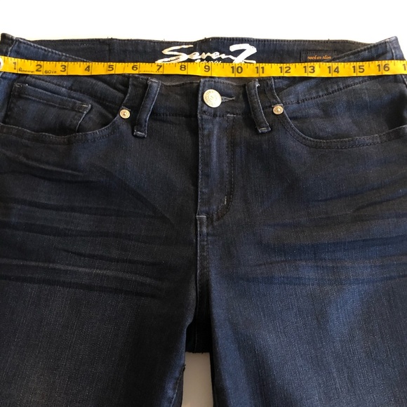Seven7 Rocker Slim Stretch Jeans NWOT Sz 12 - Picture 2 of 6